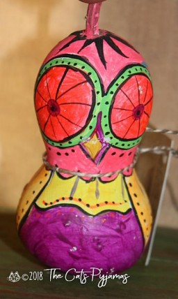 Painted Owl Gourd 10